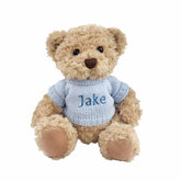 Babyblooms Personalised Bertie Bear, Blue Main - ANB Baby